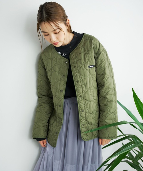 MILKFED.（ミルクフェド）の「HEART QUILTED JACKET（ブルゾン）」 WEAR