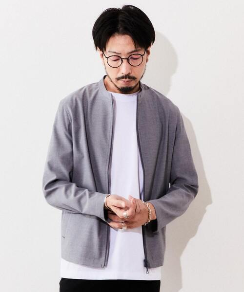 EYE. D WEARing（アイディウェアリング）の「SOLOTEXリネンドビージャケット（ブルゾン・メンズ・ネイビー/ブルー・4/3）」の3枚目の写真