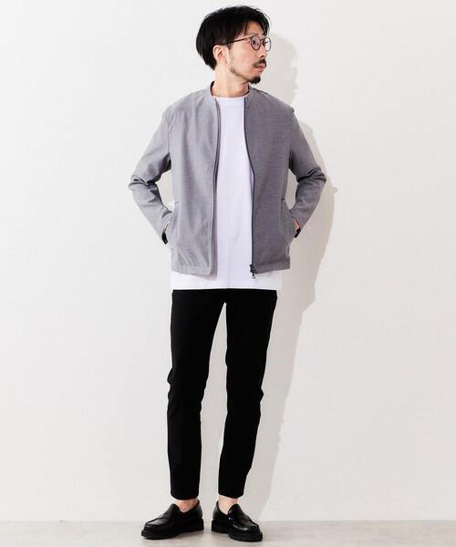 EYE. D WEARing（アイディウェアリング）の「SOLOTEXリネンドビージャケット（ブルゾン・メンズ・ネイビー/ブルー・4/3）」の12枚目の写真