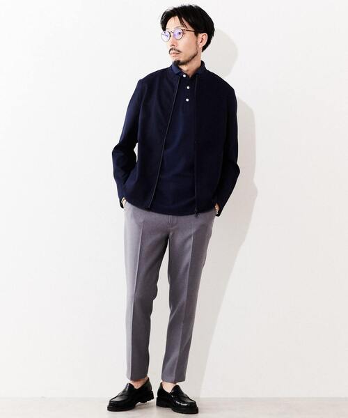 EYE. D WEARing（アイディウェアリング）の「SOLOTEXリネンドビージャケット（ブルゾン・メンズ・ネイビー/ブルー・4/3）」の13枚目の写真