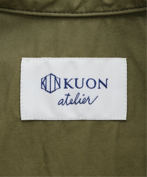 KUON(クオン)の「【KUON ATELIER / クオン アトリエ】WISM 別注 TUCKED PK SHORT SLEEVE SHIRT(シャツ/ブラウス・メンズ・ネイビー/カーキ・MEDIUM/LARGE)」の8枚目の写真