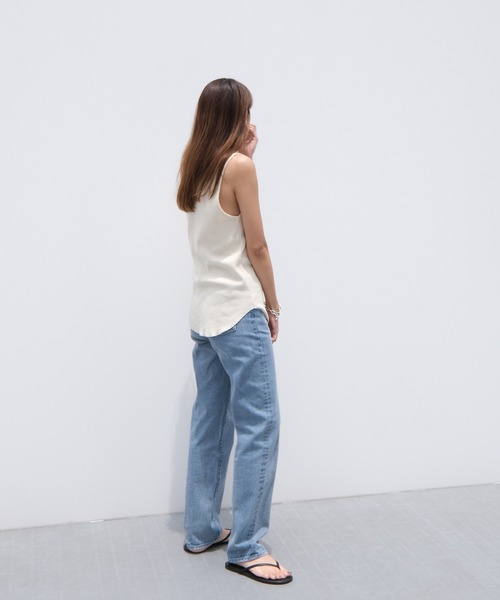 AKTE（アクテ）の「フロントスナップサーマルタンクトップ（Tシャツ/カットソー・レディース・ホワイト/ブラック・FREE）」の22枚目の写真