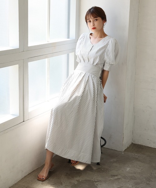 one after another NICE CLAUP（ワンアフターアナザーナイスクラップ）の「バックリボン美シルエットスカート（セットアップのブラウスあり）（スカート・レディース・オフホワイト/ブラック/ブルー系その他/レッド・FREE）」の16枚目の写真