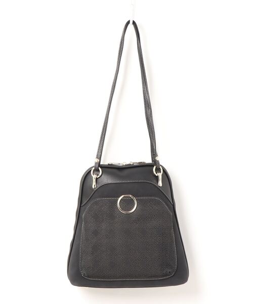 SAC（サック）の「スエード調オリジナルパンチング柄リュック  SAC unit（バックパック/リュック・レディース・キャメル/ブラック/グレー・FREE）」の5枚目の写真