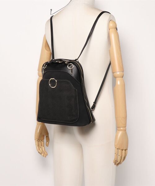 SAC（サック）の「スエード調オリジナルパンチング柄リュック  SAC unit（バックパック/リュック・レディース・キャメル/ブラック/グレー・FREE）」の8枚目の写真