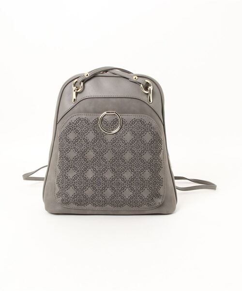 SAC（サック）の「スエード調オリジナルパンチング柄リュック  SAC unit（バックパック/リュック・レディース・キャメル/ブラック/グレー・FREE）」の13枚目の写真
