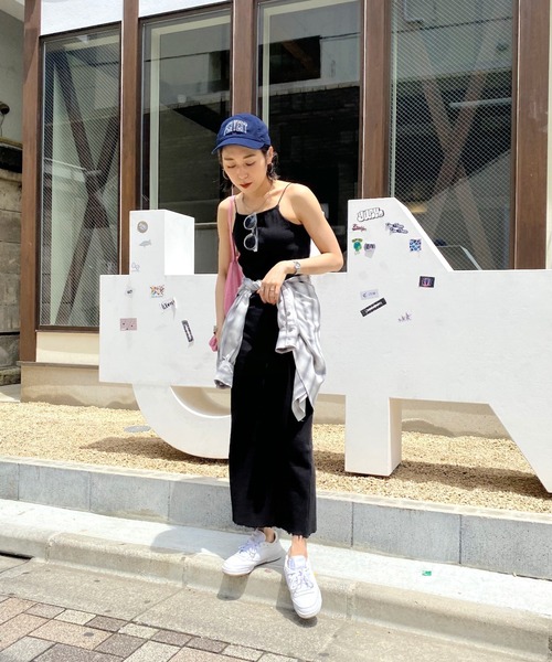 WHO'S WHO gallery（フーズフーギャラリー）の「リブナローワンピース（ワンピース・レディース・ブラック/オートミール/グリーン/ブラウン/パープル・FREE）」の15枚目の写真