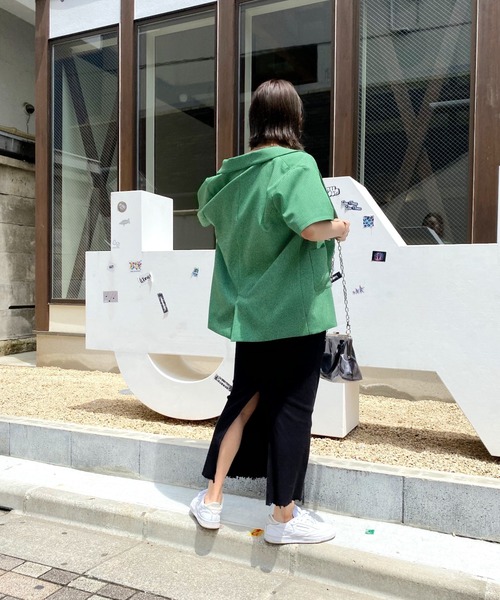 WHO'S WHO gallery（フーズフーギャラリー）の「リブナローワンピース（ワンピース・レディース・ブラック/オートミール/グリーン/ブラウン/パープル・FREE）」の13枚目の写真