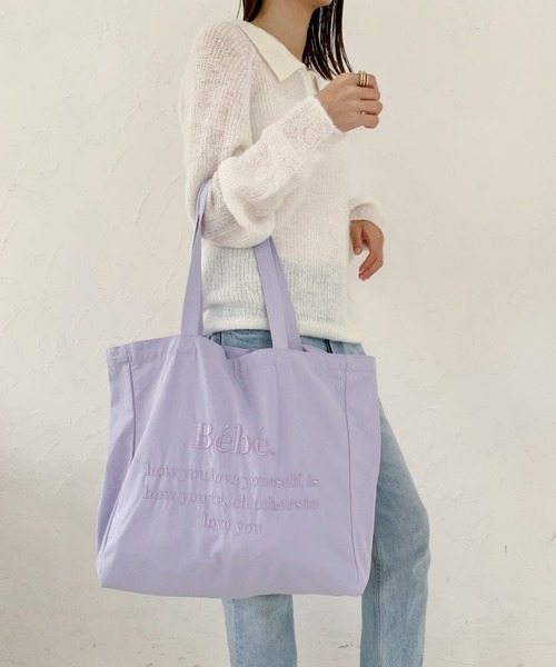 CLEA（クレア）の「Bebe刺しゅうトートバッグ（トートバッグ）」 - WEAR