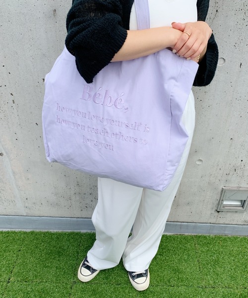 CLEA（クレア）の「Bebe刺しゅうトートバッグ（トートバッグ）」 - WEAR
