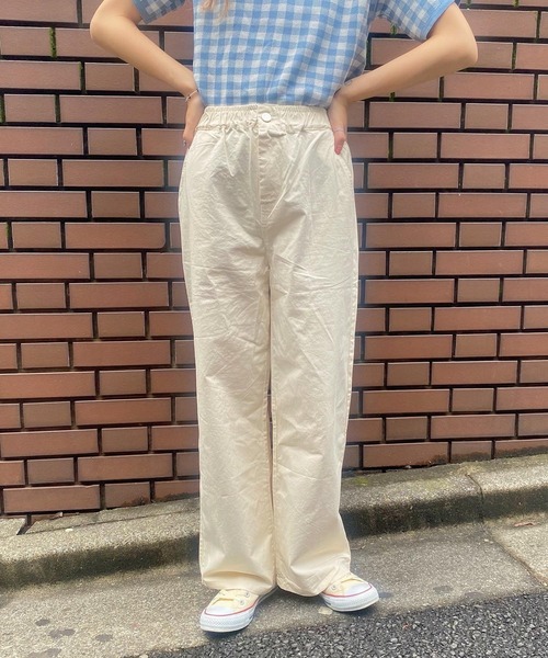 WEGO（ウィゴー）の「WEGO/ツイルチノパンツ（チノパンツ・レディース・ホワイト/ブラック/アイボリー・FREE）」の11枚目の写真