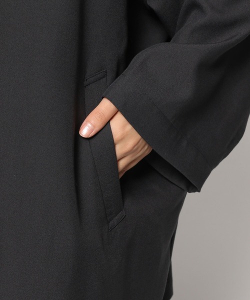 LEPSIM（レプシィム）の「キナガシポンチョハオリ　954450（テーラードジャケット・レディース・チャコールグレー/モカ/オリーブ・FREE）」の14枚目の写真