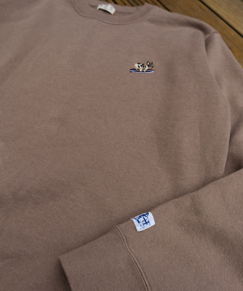 The Endless Summer(エンドレスサマー)の「TES TURN BUHI EMB CREWNECK SWEAT / クルーネックスウェット(スウェット・メンズ・ブラック/イエロー系その他/チャコール/ブルーグレー・MEDIUM/X-LARGE/LARGE/SMALL)」の8枚目の写真