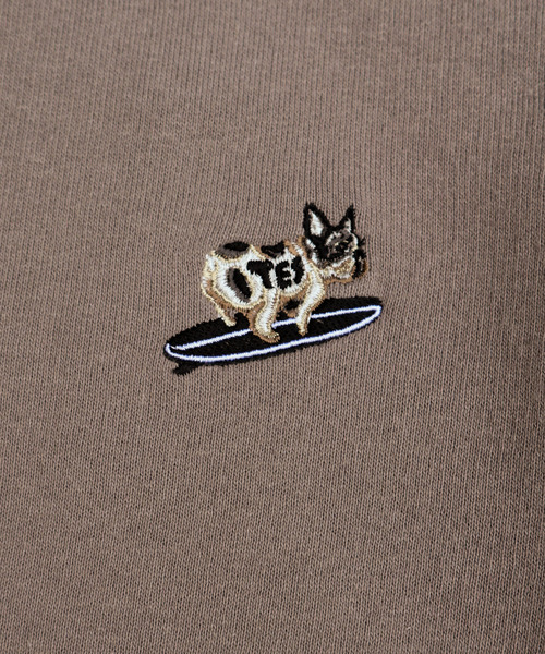 The Endless Summer(エンドレスサマー)の「TES TURN BUHI EMB CREWNECK SWEAT / クルーネックスウェット(スウェット・メンズ・ブラック/イエロー系その他/チャコール/ブルーグレー・MEDIUM/X-LARGE/LARGE/SMALL)」の10枚目の写真