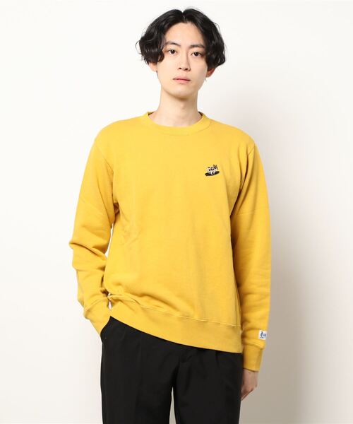 The Endless Summer(エンドレスサマー)の「TES TURN BUHI EMB CREWNECK SWEAT / クルーネックスウェット(スウェット・メンズ・ブラック/イエロー系その他/チャコール/ブルーグレー・MEDIUM/X-LARGE/LARGE/SMALL)」の15枚目の写真