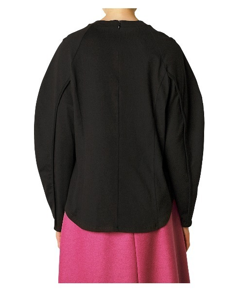 LE CIEL BLEU(ルシェルブルー)の「Outside Seam Raglan Tops(Tシャツ/カットソー・レディース・ブラック/オフホワイト・36)」の7枚目の写真