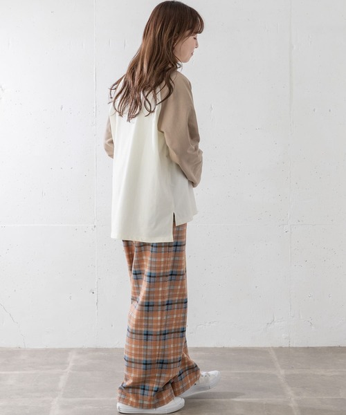 URBAN RESEARCH Sonny Label(アーバンリサーチサニーレーベル)の「ラグランロゴプリントロングTシャツ(Tシャツ/カットソー・レディース・モカ/スミクロ/イエロー・FREE)」の20枚目の写真