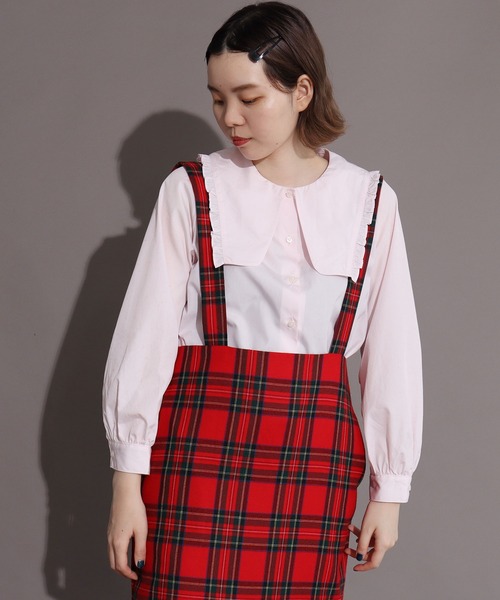 I am I in fact...(アイアムアイインファクト)の「Rabbit フリルカラー ブラウス(シャツ/ブラウス・レディース・ホワイト/ブラック/ピンク・FREE)」の5枚目の写真