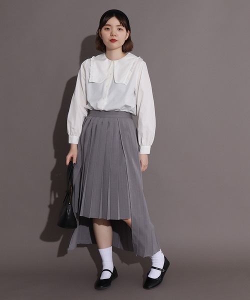 I am I in fact...(アイアムアイインファクト)の「Rabbit フリルカラー ブラウス(シャツ/ブラウス・レディース・ホワイト/ブラック/ピンク・FREE)」の10枚目の写真