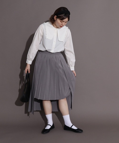 I am I in fact...(アイアムアイインファクト)の「Rabbit フリルカラー ブラウス(シャツ/ブラウス・レディース・ホワイト/ブラック/ピンク・FREE)」の22枚目の写真