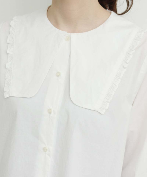 I am I in fact...(アイアムアイインファクト)の「Rabbit フリルカラー ブラウス(シャツ/ブラウス・レディース・ホワイト/ブラック/ピンク・FREE)」の20枚目の写真