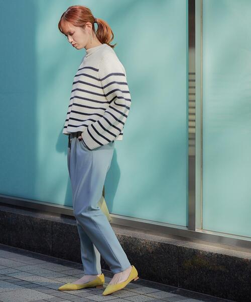 green label relaxing(グリーンレーベルリラクシング)の「オルマイパンツ ウラキモウ テーパード -マシーンウォッシャブル・ストレッチ・防シワ・帯電防止-(その他パンツ・レディース・ホワイト/ブラック/パープル/その他1/コバルトブルー/ピンク/ライトグレー・44/40/38/42/36/34)」の8枚目の写真