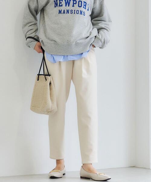 green label relaxing(グリーンレーベルリラクシング)の「オルマイパンツ ウラキモウ テーパード -マシーンウォッシャブル・ストレッチ・防シワ・帯電防止-(その他パンツ・レディース・ホワイト/ブラック/パープル/その他1/コバルトブルー/ピンク/ライトグレー・44/40/38/42/36/34)」の10枚目の写真