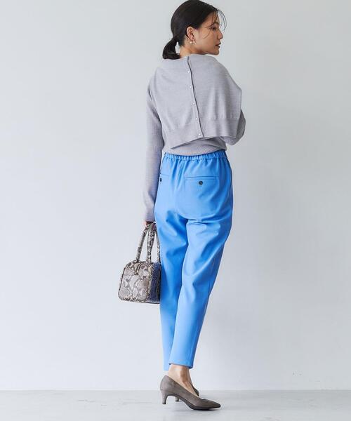 green label relaxing(グリーンレーベルリラクシング)の「オルマイパンツ ウラキモウ テーパード -マシーンウォッシャブル・ストレッチ・防シワ・帯電防止-(その他パンツ・レディース・ホワイト/ブラック/パープル/その他1/コバルトブルー/ピンク/ライトグレー・44/40/38/42/36/34)」の17枚目の写真