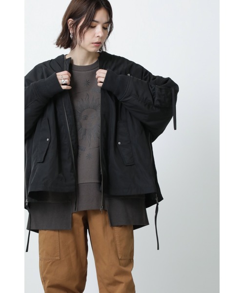 GENE HEAVENS(ジーンヘブンズ)の「(GENE HEAVENS)ORDINALY FEDERATION x GENE HEAVENS MA1ジャケット(MA-1・レディース・カーキ/ブラック・ONE SIZE)」の17枚目の写真