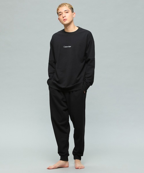 Calvin Klein Underwear（カルバンクラインアンダーウェア）の「ストラクチャー ラウンジ ジョガー パンツ（ルームウェア/パジャマ・メンズ・ヘザーグレー/ブラック・L/M/S）」の8枚目の写真