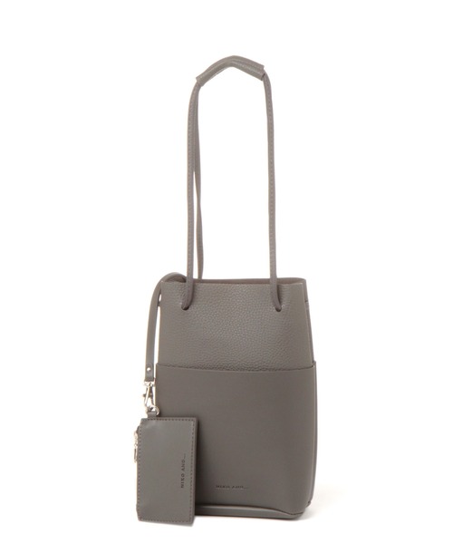 niko and...（ニコアンド）の「フェイクレザー巾着ショルダーバッグ（ショルダーバッグ・メンズ・ブラック/ブラウン/グレー・0）」の3枚目の写真