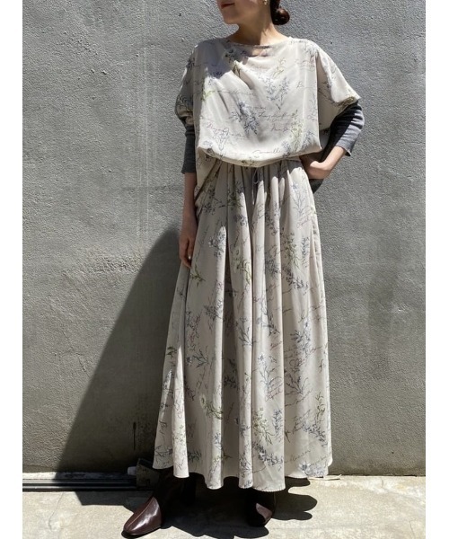 BEARDSLEY(ビアズリー)の「花プリントサルエルパンツ(その他パンツ・レディース・ブラック/ベージュ・FREE)」の15枚目の写真