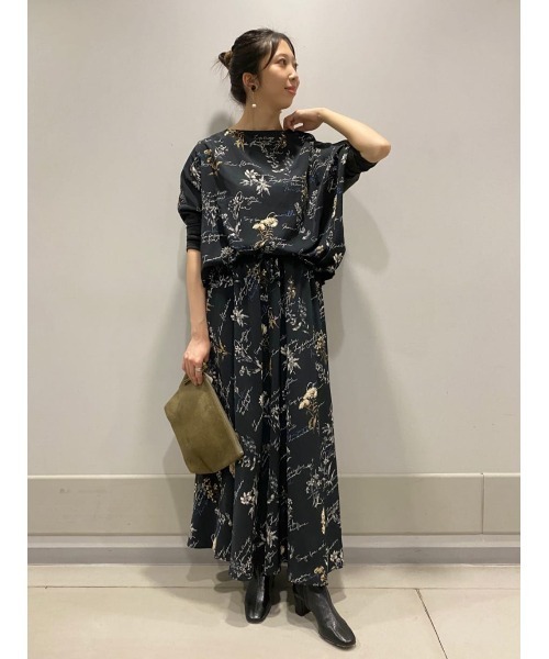 BEARDSLEY(ビアズリー)の「花プリントサルエルパンツ(その他パンツ・レディース・ブラック/ベージュ・FREE)」の17枚目の写真