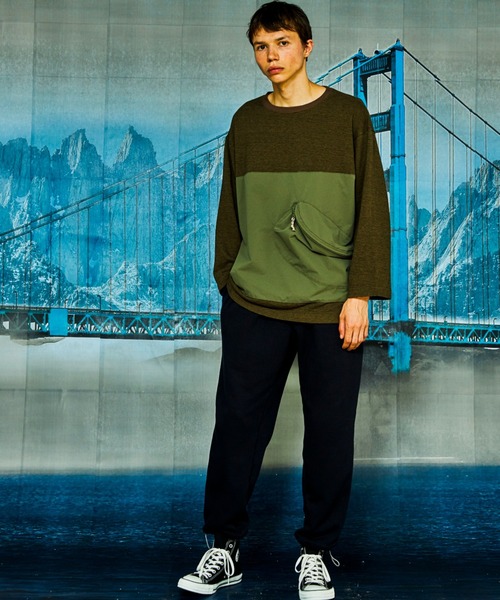 AlexanderLeeChang（アレキサンダーリーチャン）の「AlexanderLeeChang/アレキサンダーリーチャン BOMBER HEAT SWEAT PT ボンバーヒートスウェットパンツ　AC042112（スウェットパンツ・メンズ・グレー/ブラウン/ネイビー・2/3）」の18枚目の写真