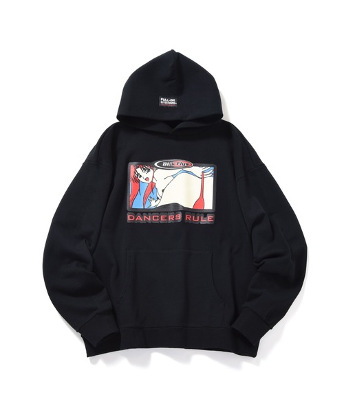 FULL-BK（フルビーケー）の「BLACKFLYS × FULL-BK HOODIE（パーカー・メンズ・ブラック/マスタード・MEDIUM/X-LARGE/LARGE）」の2枚目の写真