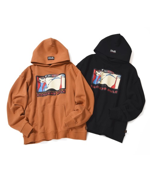 FULL-BK（フルビーケー）の「BLACKFLYS × FULL-BK HOODIE（パーカー・メンズ・ブラック/マスタード・MEDIUM/X-LARGE/LARGE）」の6枚目の写真