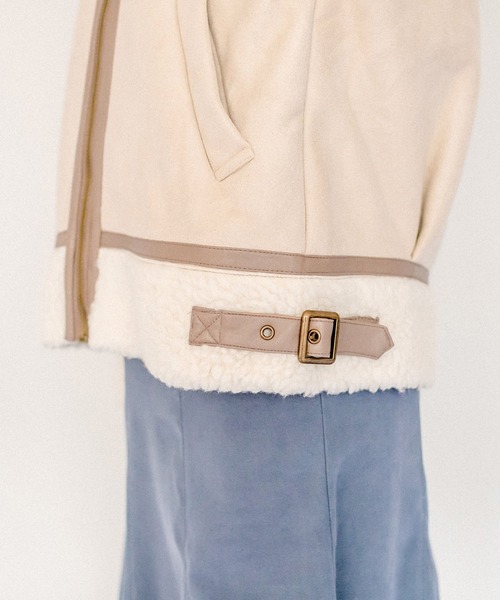 OLIVE des OLIVE(オリーブデオリーブ)の「【WEB限定】ムートンライダース(ムートンコート・レディース・ベージュ/アイボリー・FREE)」の21枚目の写真