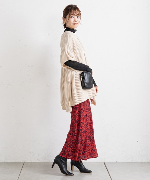 prose verse(プロズヴェール)の「レトロフラワーマーメイドスカート(スカート・レディース・ネイビー/レッド・MEDIUM)」の12枚目の写真