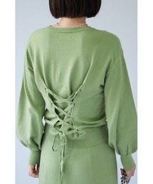 ニット セーター バックレースアッププルオーバー レディース バックレースアッププルオーバー|allureville OFFICIAL SITE