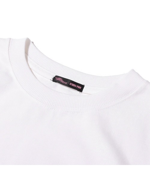 atmos pink(アトモスピンク)の「RIEHATA × atmos pink ロゴ刺繍 クロップド Tee / アトモスピンク リエハタ × アトモスピンク ロゴシシュウ クロップド ティー 【SP】(Tシャツ/カットソー・レディース・ベージュ/ホワイト/イエロー/ブラック・M/S/L)」の9枚目の写真