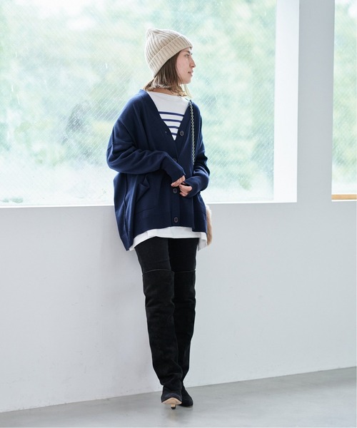 FRAMeWORK（フレームワーク）の「Vネック ビッグカーディガン2