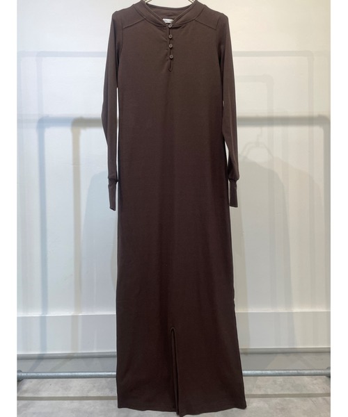 ulu（ウル）の「Rib tight long dress（ワンピース・レディース・ブラウン・FREE）」の16枚目の写真
