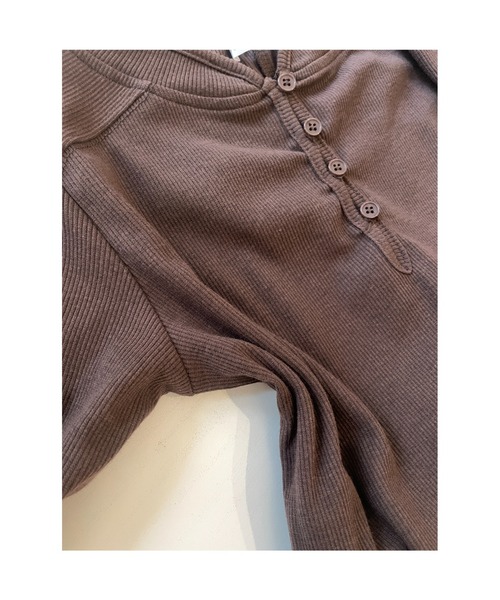 ulu（ウル）の「Rib tight long dress（ワンピース・レディース・ブラウン・FREE）」の20枚目の写真