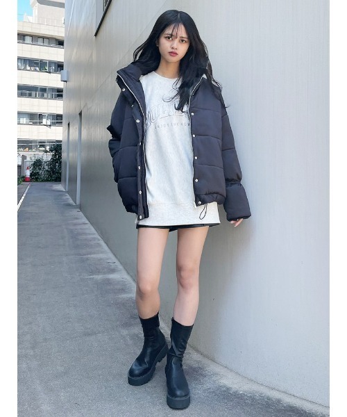 ENVYM（アンビー）の「スタンドカラーパディングＪＫ（その他アウター・レディース・アイボリー/ブラック・FREE）」の10枚目の写真