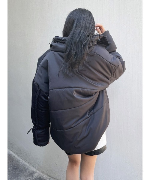 ENVYM（アンビー）の「スタンドカラーパディングＪＫ（その他アウター・レディース・アイボリー/ブラック・FREE）」の9枚目の写真