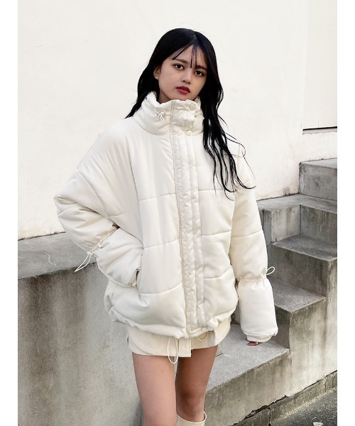 ENVYM（アンビー）の「スタンドカラーパディングＪＫ（その他アウター・レディース・アイボリー/ブラック・FREE）」の17枚目の写真