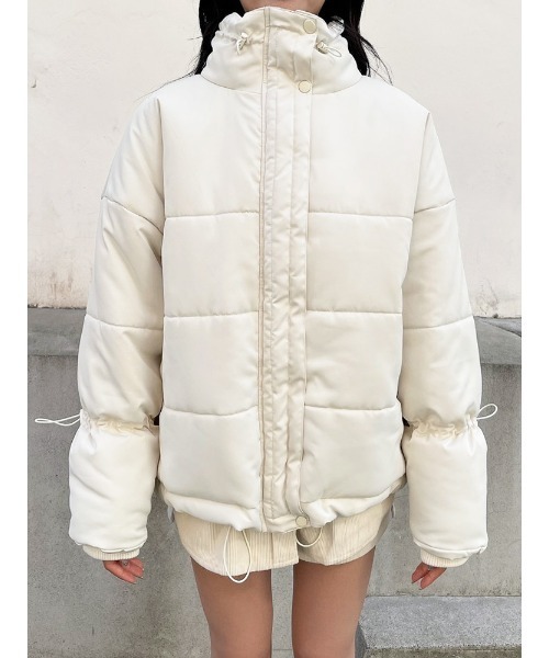 ENVYM（アンビー）の「スタンドカラーパディングＪＫ（その他アウター・レディース・アイボリー/ブラック・FREE）」の21枚目の写真