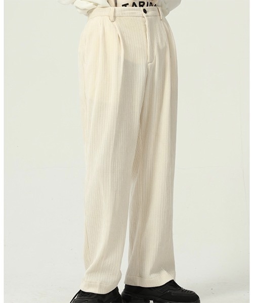WESTBOY（ウエストボーイ）の「【WB ORIGINALS】Corduroy Relaxy Wide Slacks WO21W4PT04（その他パンツ・メンズ・ブラック/ホワイト/グレー・L/M/XL）」の4枚目の写真