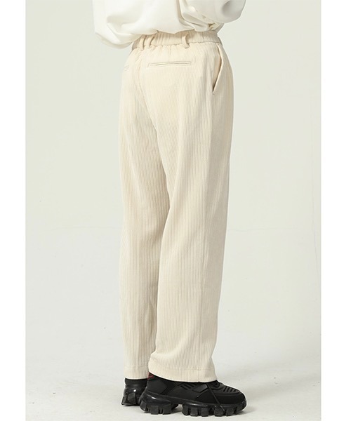 WESTBOY（ウエストボーイ）の「【WB ORIGINALS】Corduroy Relaxy Wide Slacks WO21W4PT04（その他パンツ・メンズ・ブラック/ホワイト/グレー・L/M/XL）」の5枚目の写真