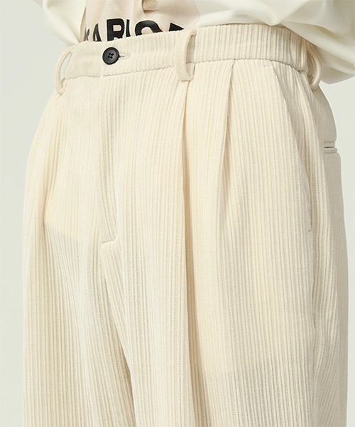 WESTBOY（ウエストボーイ）の「【WB ORIGINALS】Corduroy Relaxy Wide Slacks WO21W4PT04（その他パンツ・メンズ・ブラック/ホワイト/グレー・L/M/XL）」の6枚目の写真